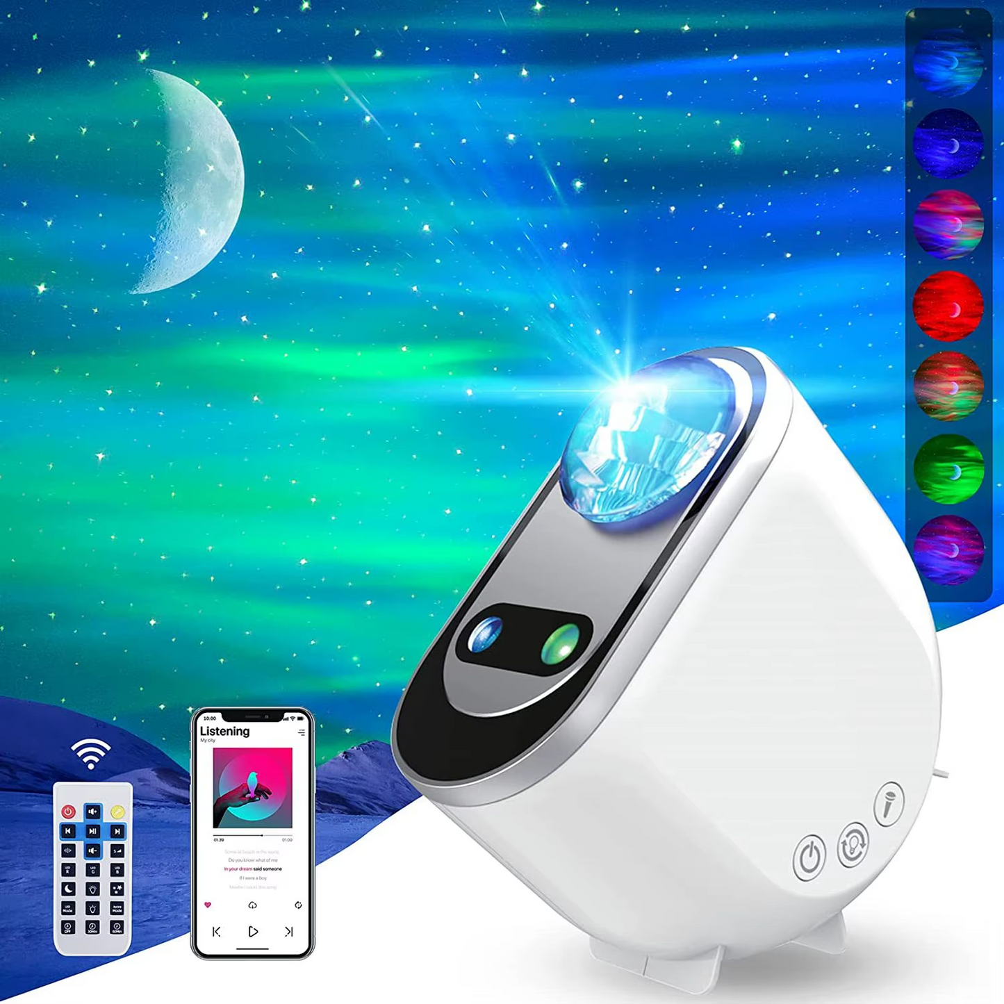 Proyector Galaxia LED  Aurora Borealis