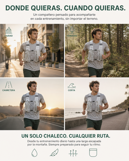 Chaleco de hidratación para running