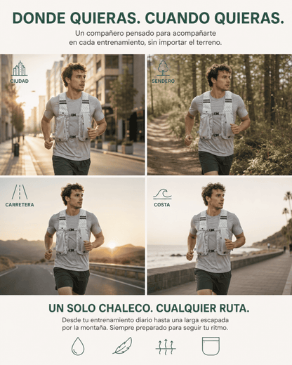 Chaleco de hidratación para running
