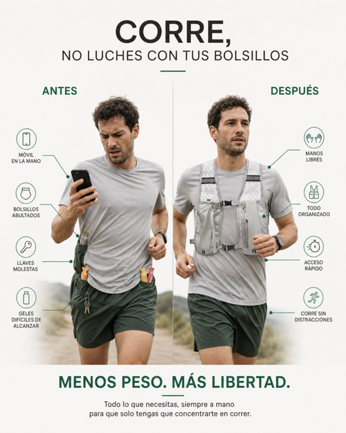 Chaleco de hidratación para running