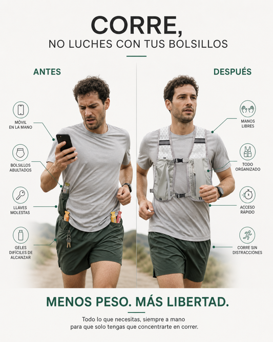 Chaleco de hidratación para running