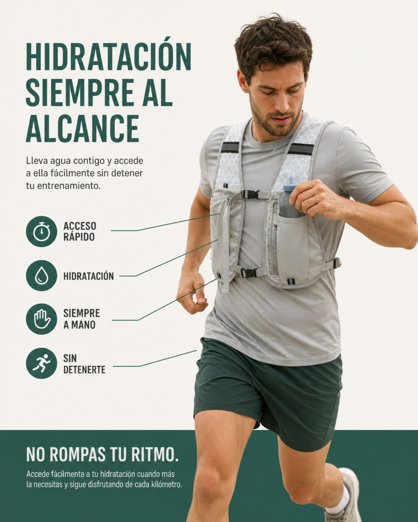 Chaleco de hidratación para running