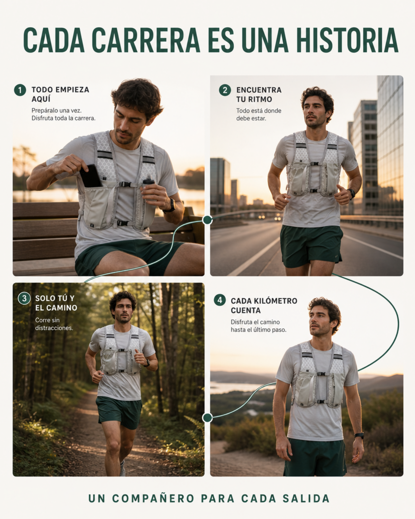 Chaleco de hidratación para running