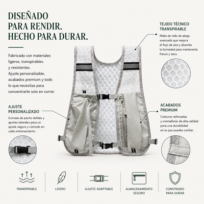 Chaleco de hidratación para running